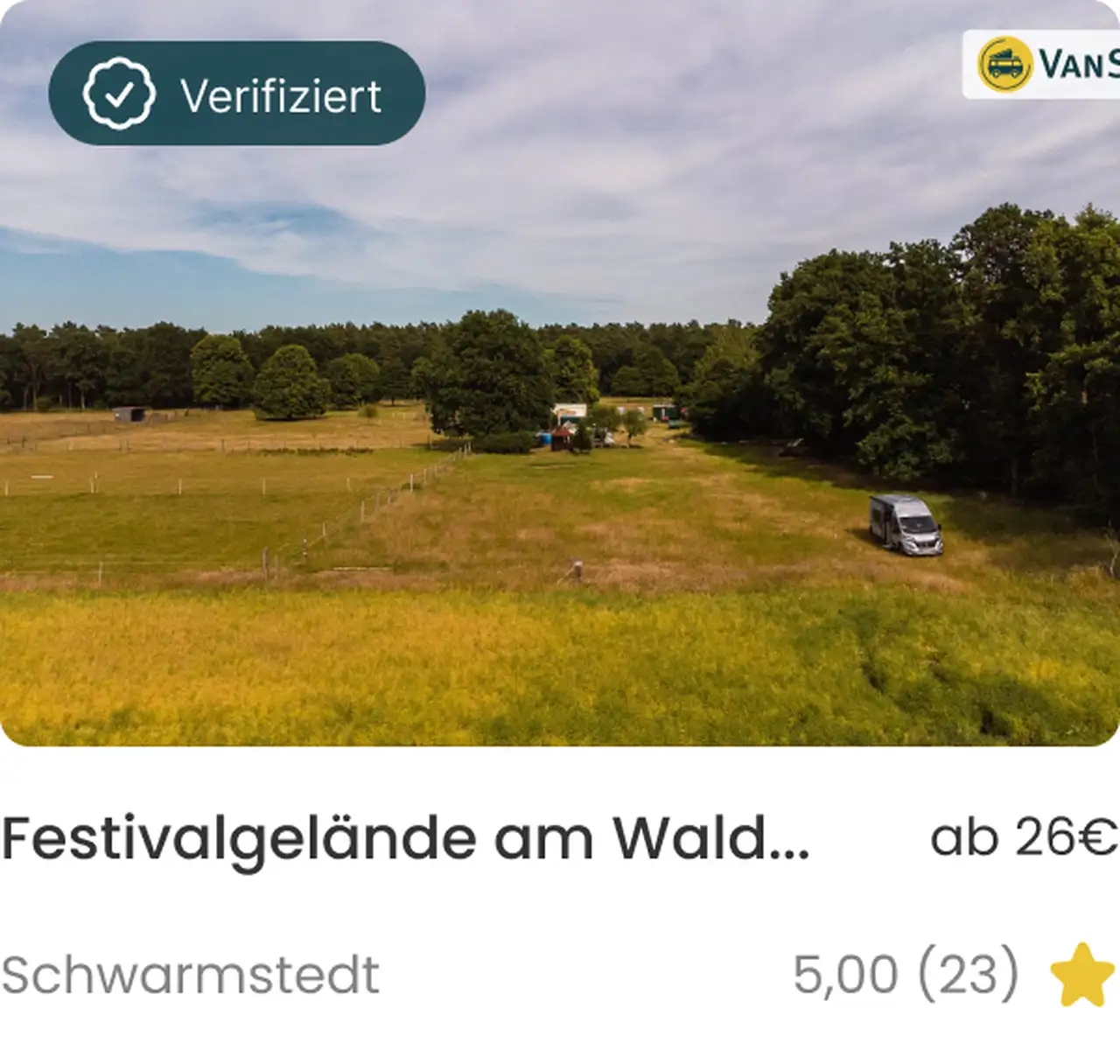 camper auf wiese