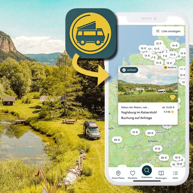Stellplatz App fr Europa | VanSite