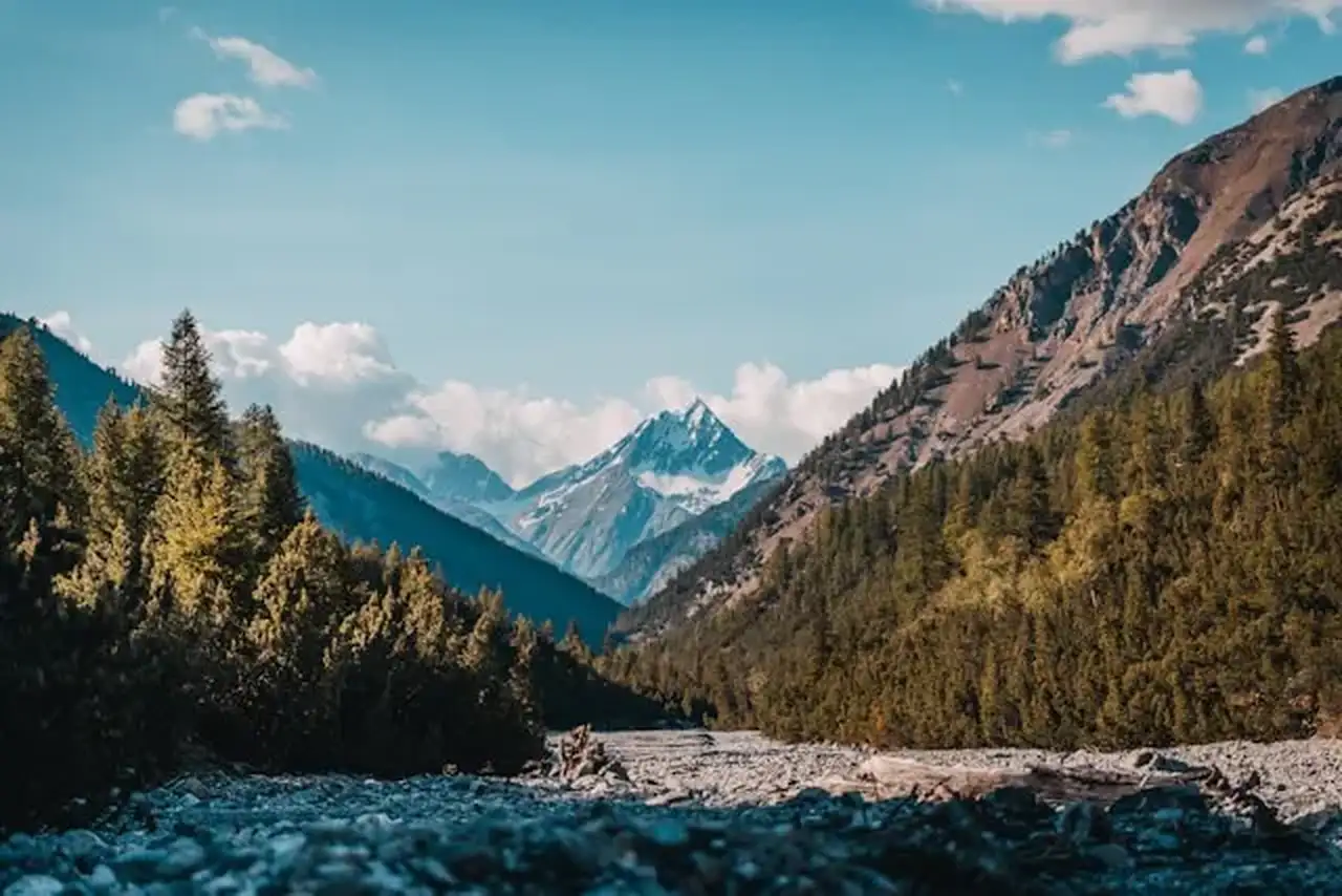 Blick auf schweizerischen Nationalpark