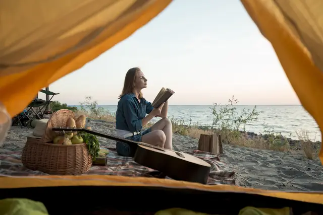Camping in Portugal am Strand