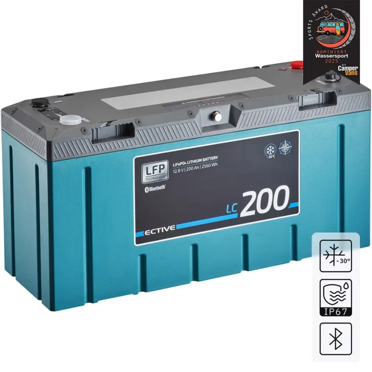 ECTIVE Lithium Akku mit 200 Amperestunden