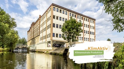 Neudorff Gebaeude an der Emmer mit KlimAktiv für Klimaneutrale Produktion
