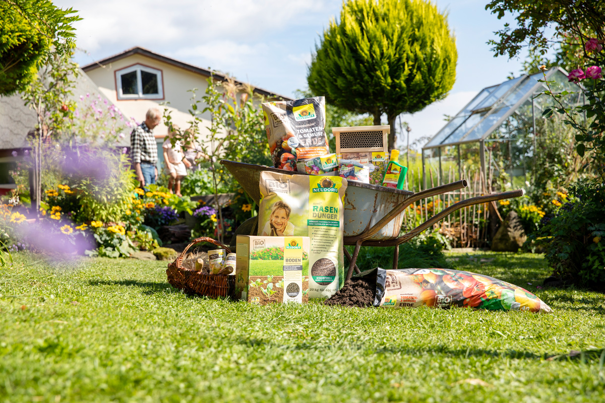 Rasen dngen im Frhling: So wird der Rasen grn