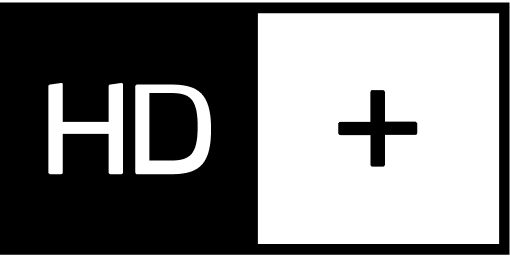 HD+ Logo in Schwarz
