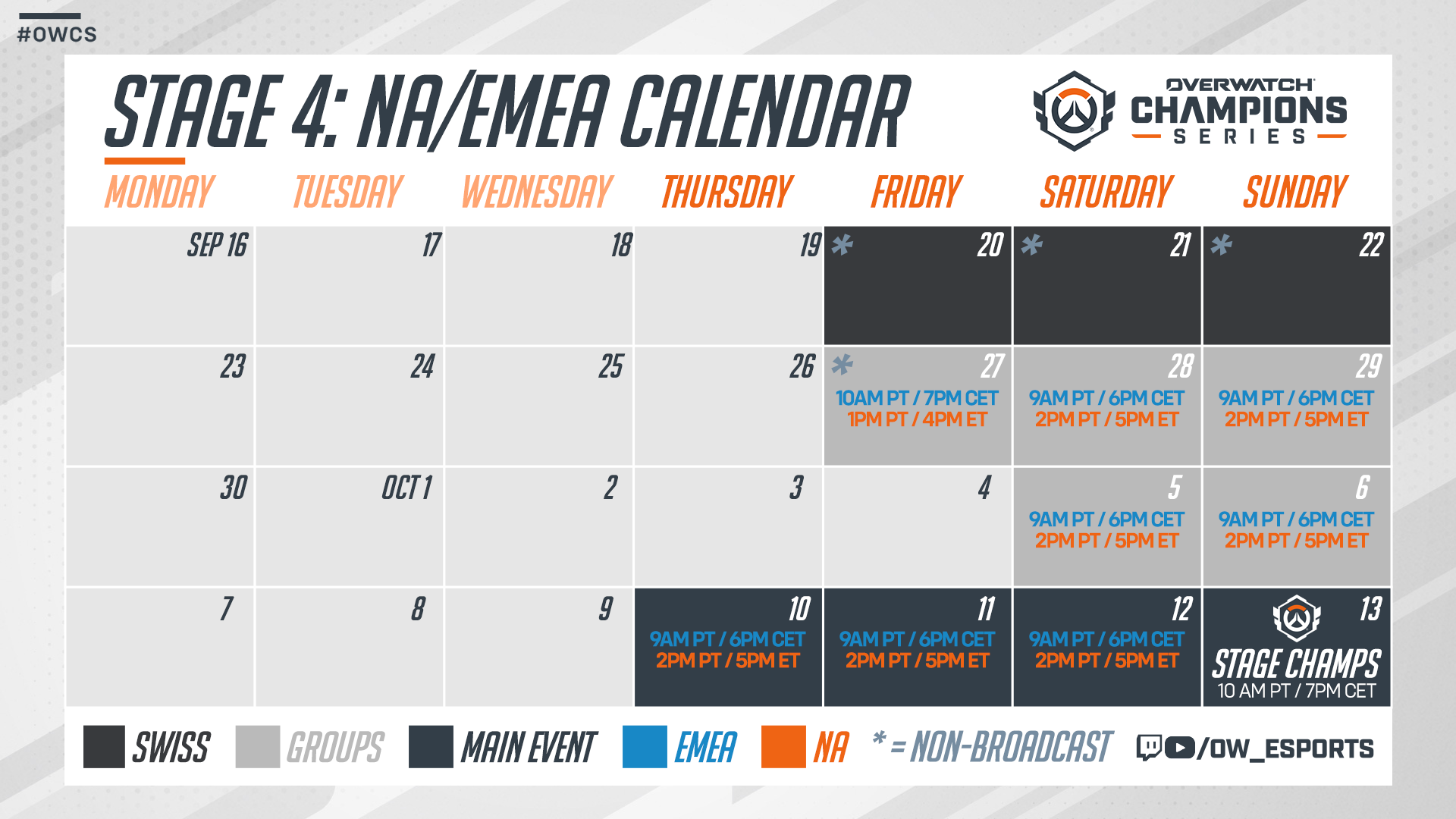 Full Overwatch Schedule Printable