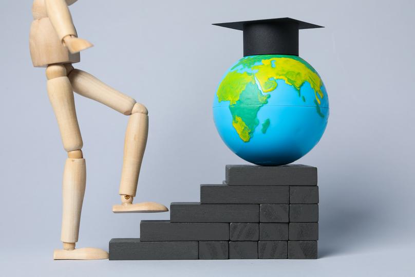 University education and world situation concept