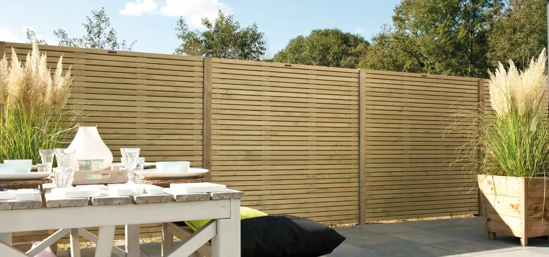 Houten schutting Hillhout