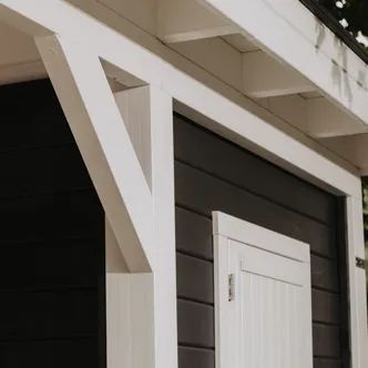 Detailfoto van buitenverblijf premium