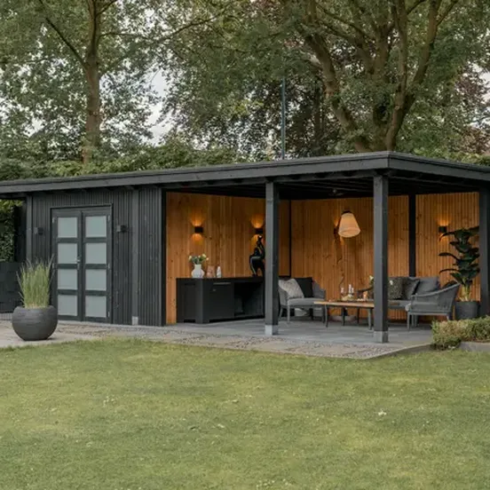 Exterieur houten buitenverblijf