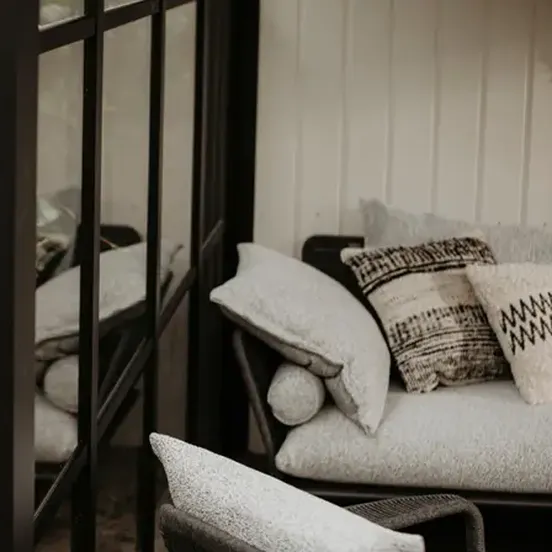 close up interieur buitenverblijf