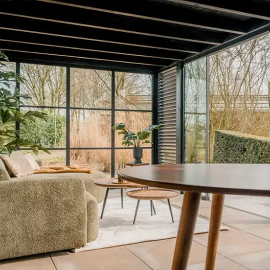 interieur houten buitenverblijf