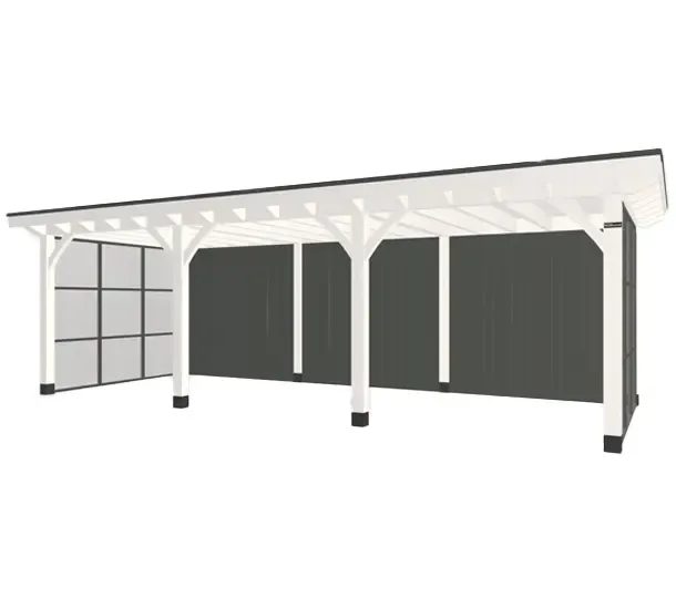 zwart wit landelijk buitenverblijf