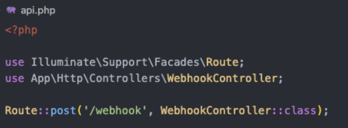 Screenshot showing the routing has been written correctly