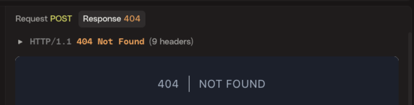 Screenshot showing a 404 response in HTTPie