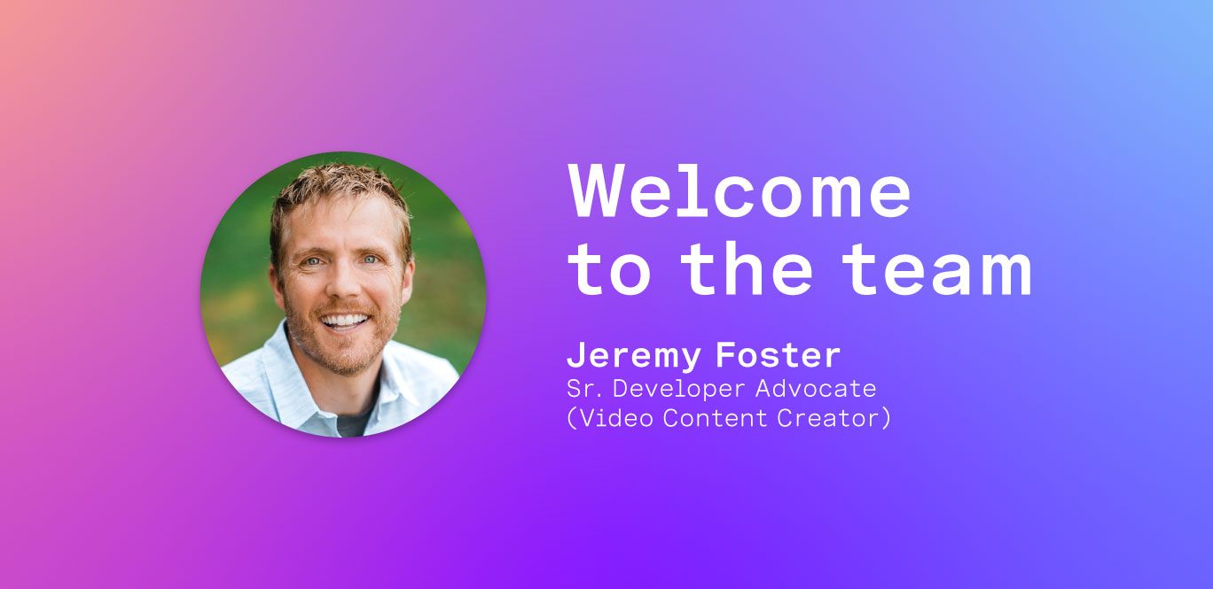 Jeremy Foster Joins the Vonage Developer Relations Team