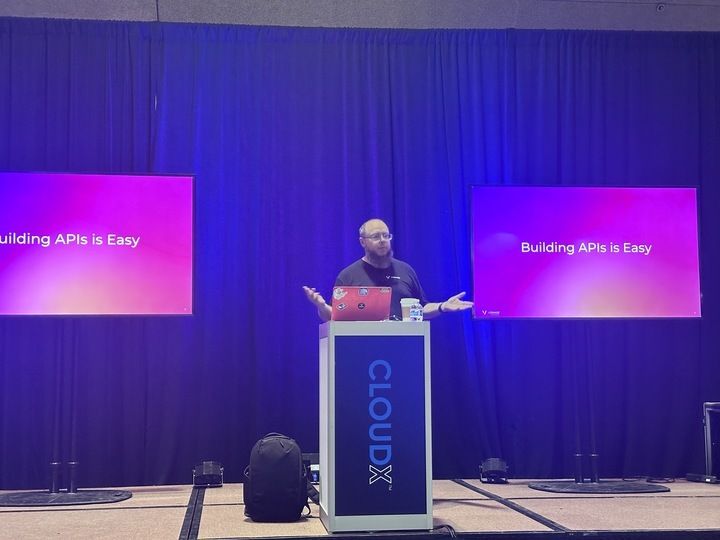 Chris Tankersley presenting Art of API Design talk