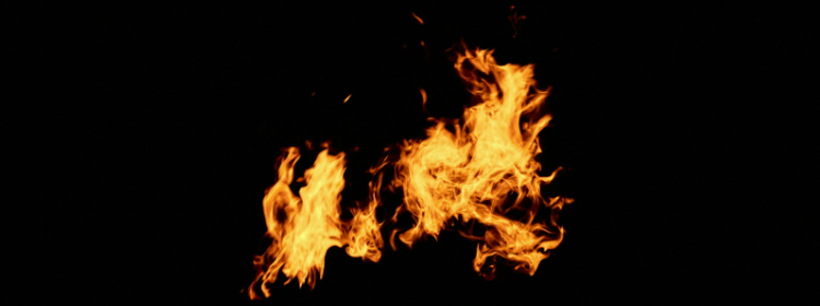 Photograph of something on fire