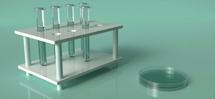 Photo of test tubes and a petri dish
