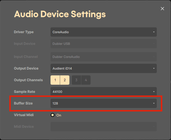 audio device settings