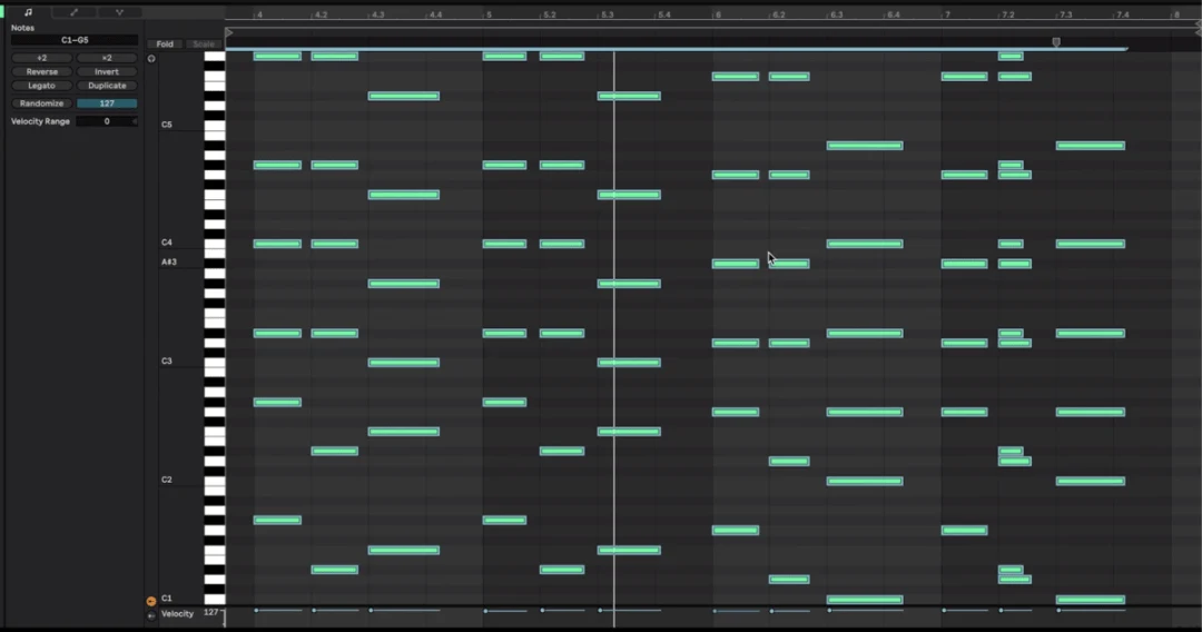 Ableton key interface