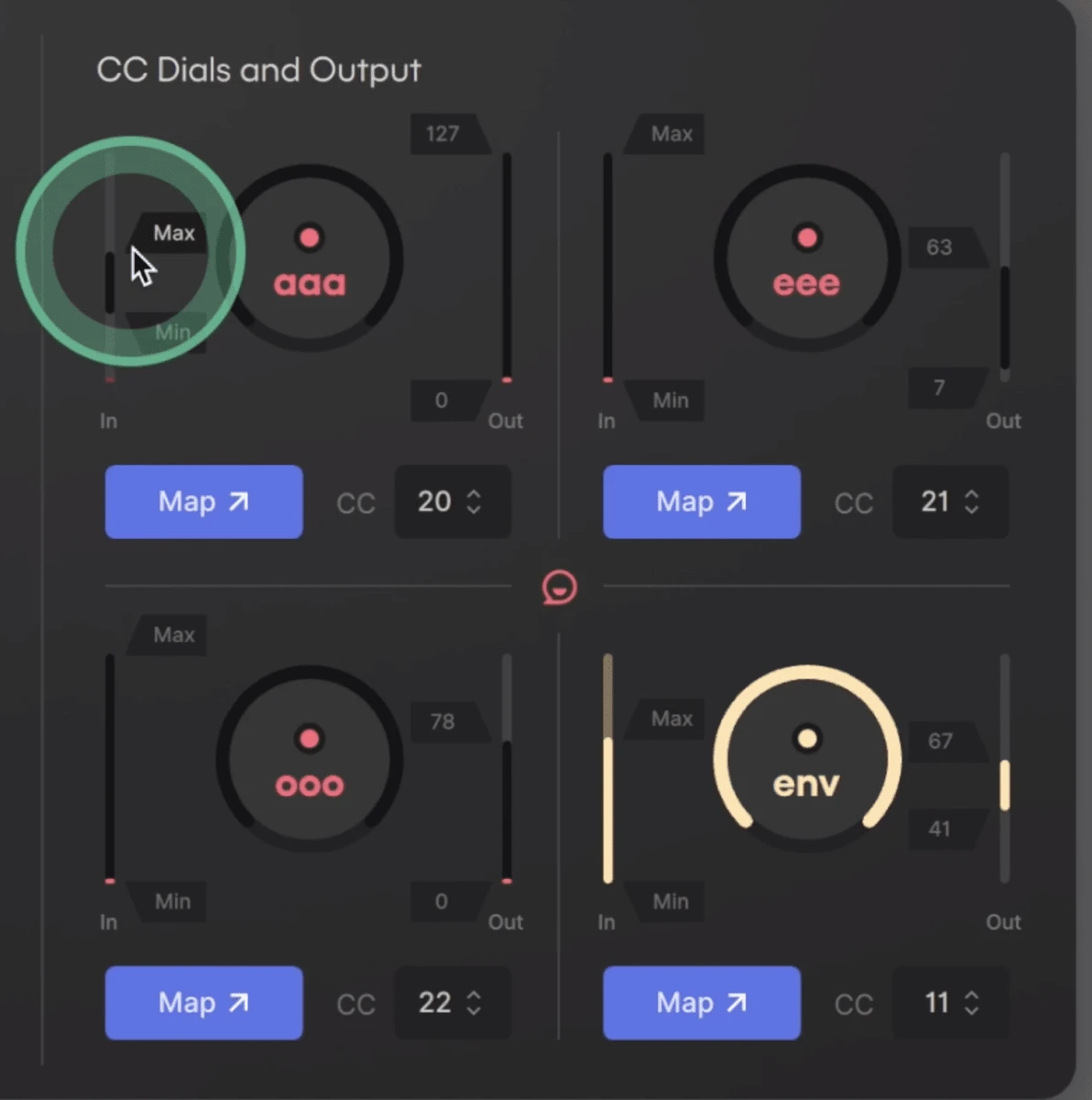 Cc Dials and Output