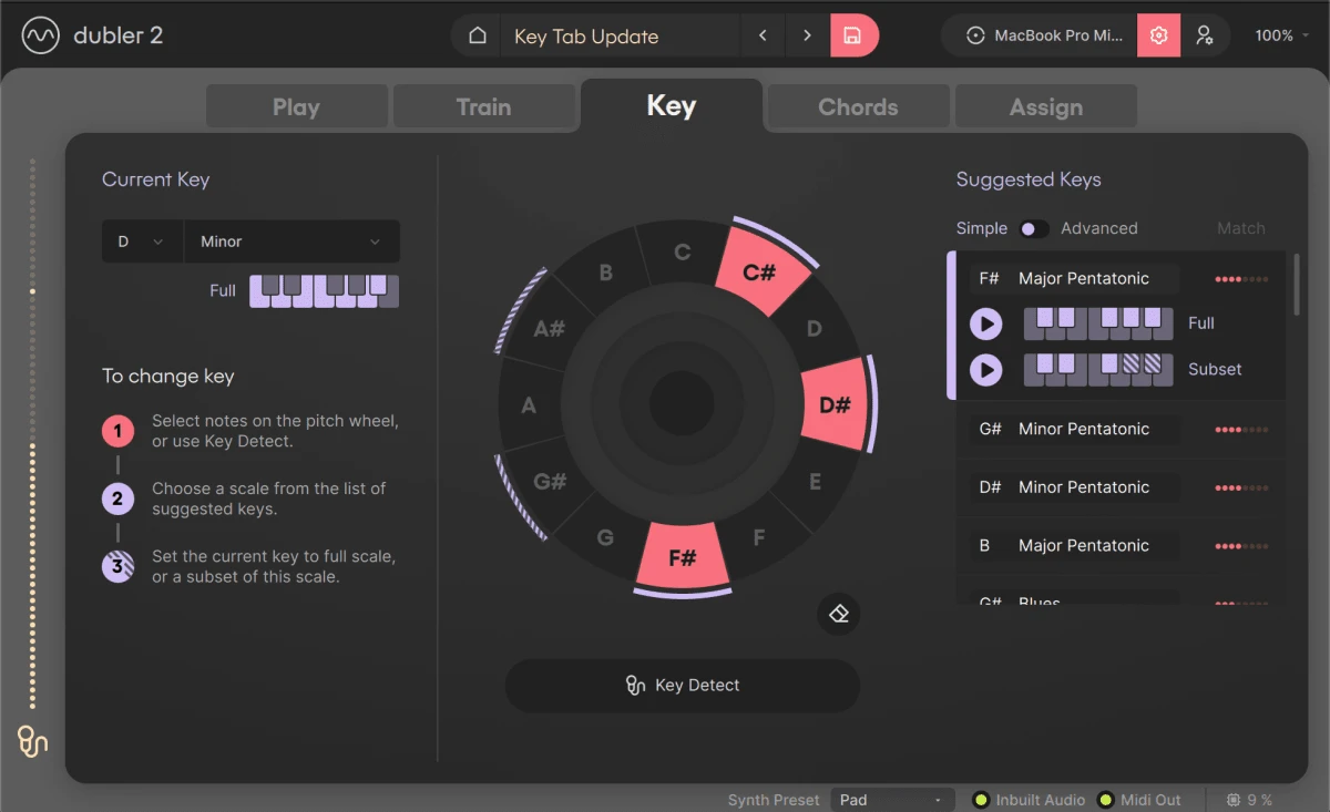 Dubler 2 Key Tab 2