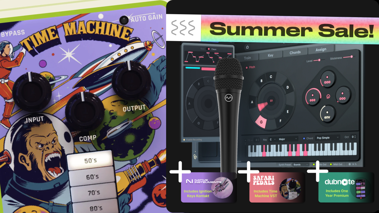 An image of the Dubler FREE Software Bundle featuring the new Time Machine plugin