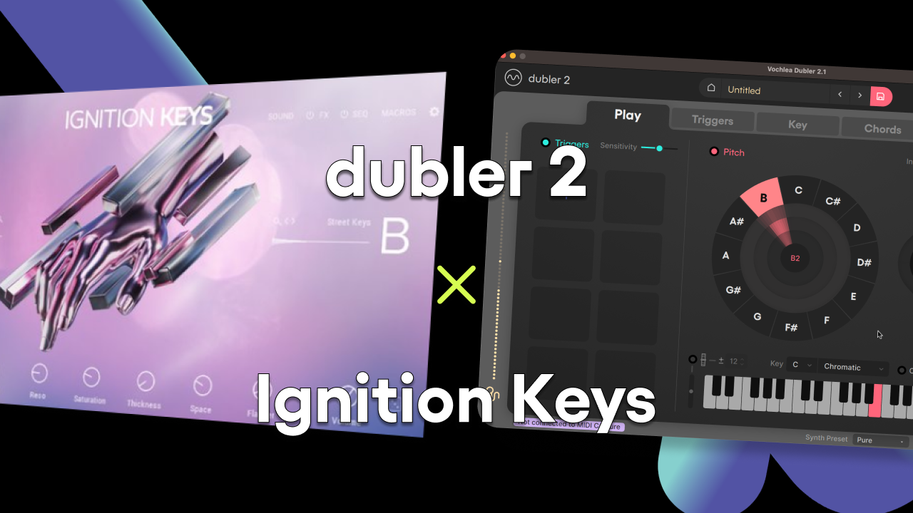 Dubler 2 Software and Native Instruments Ignition Keys Instruments Available Together