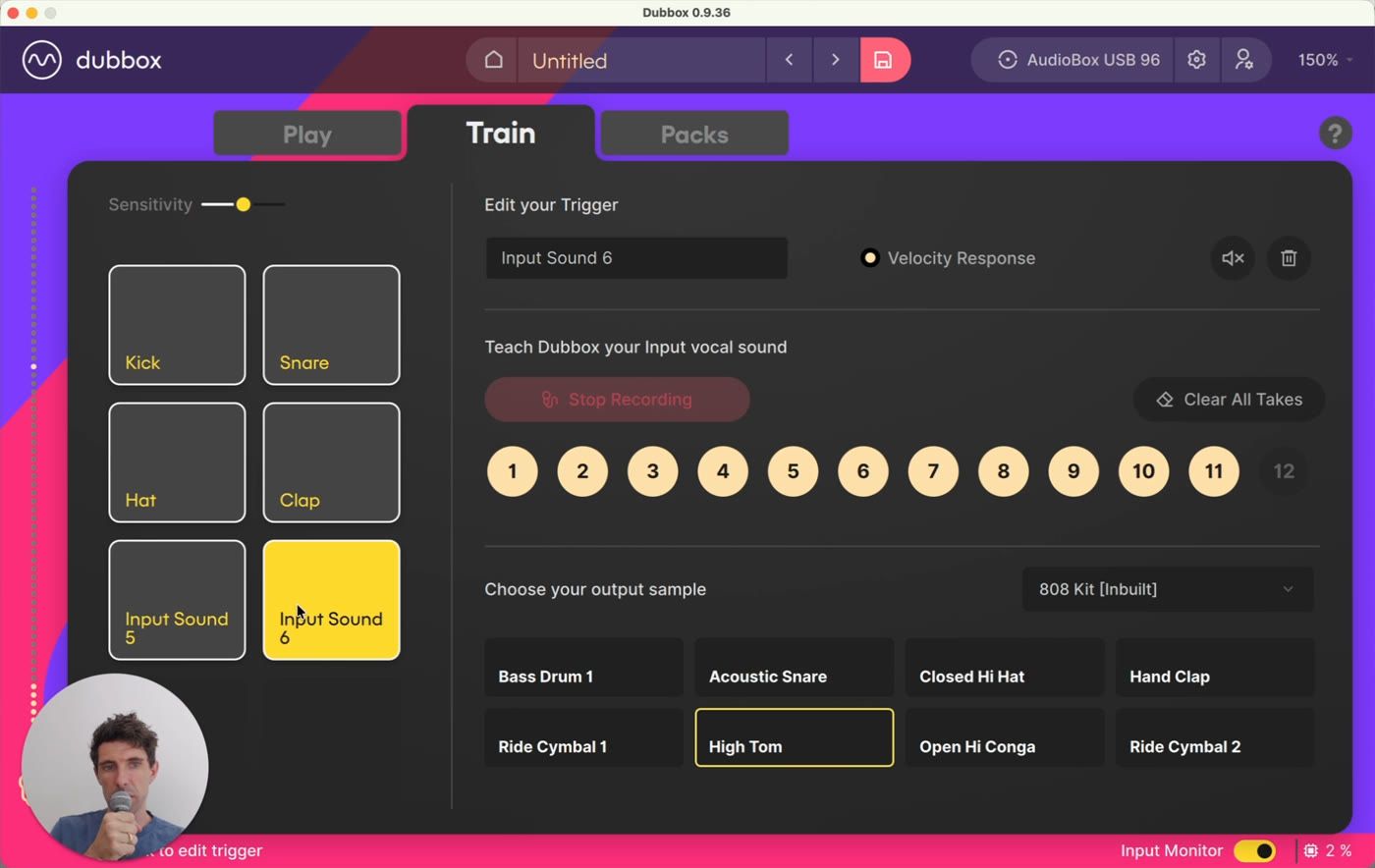 Multiple triggers trained - one trigger can map to any sample in the kit