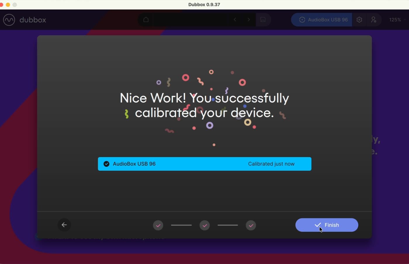 Calibration complete