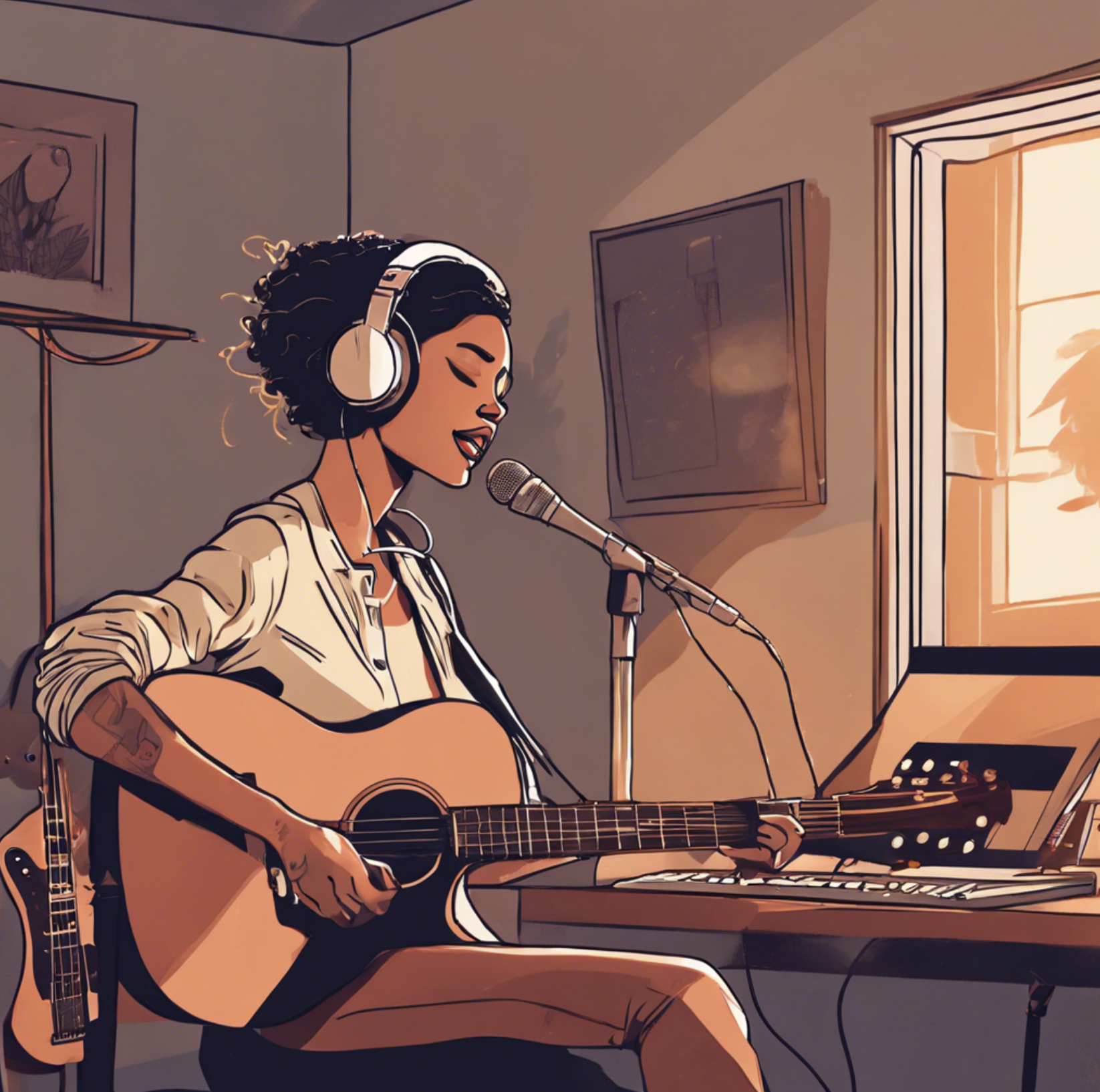 Singer songwriter image for guide to getting started with production for songwriters