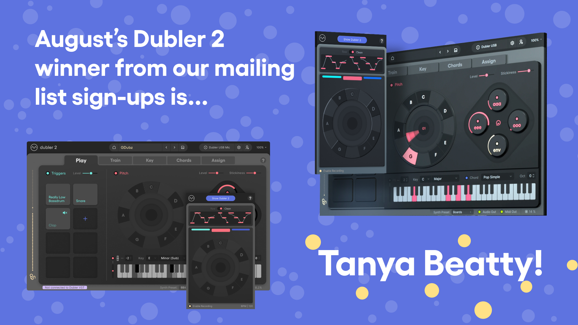 Image showing Vochlea Music's August 2024 email list winner