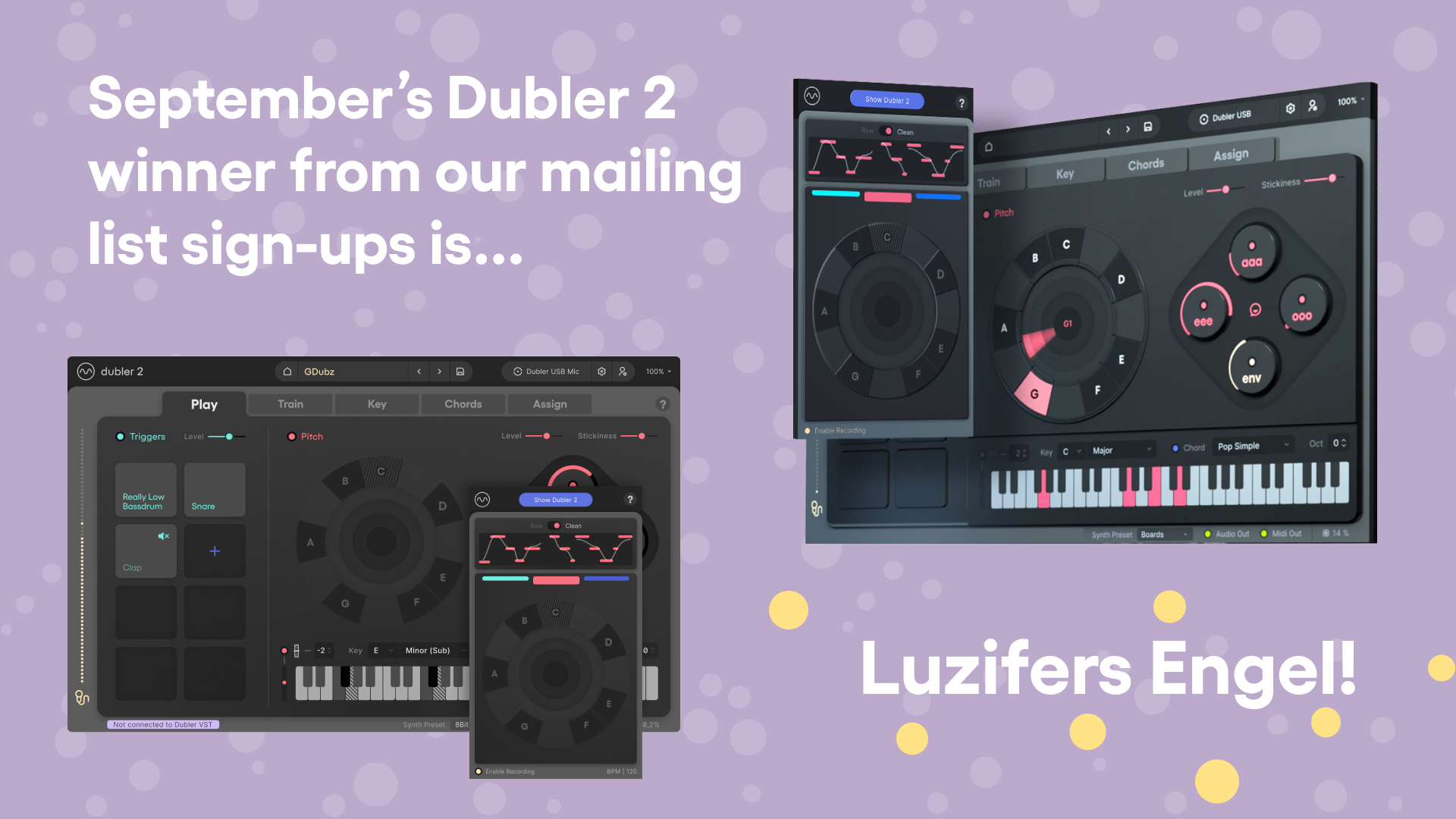 Name revealed for Dubler 2 license winner from emails