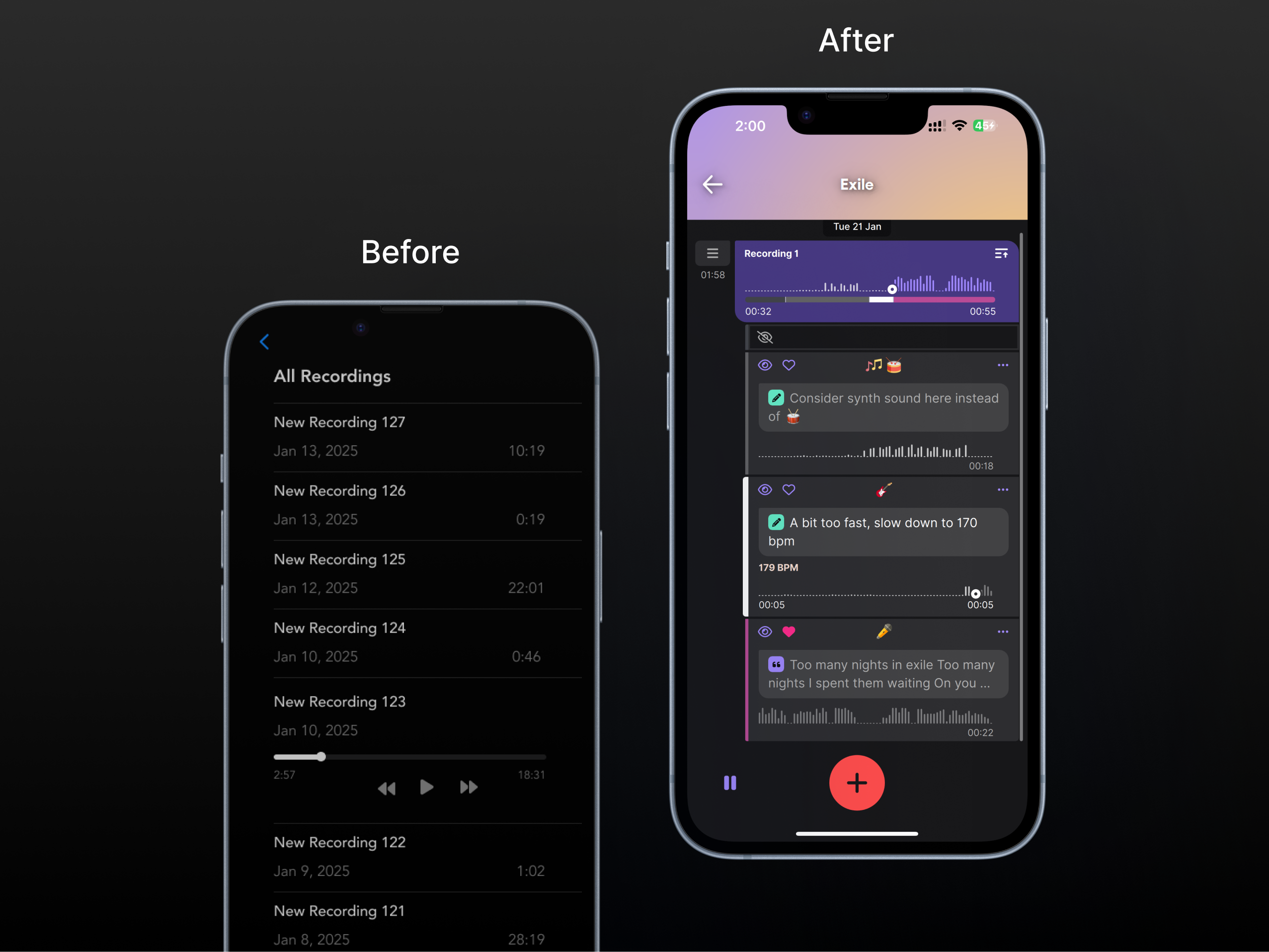 Before/After Dubnote