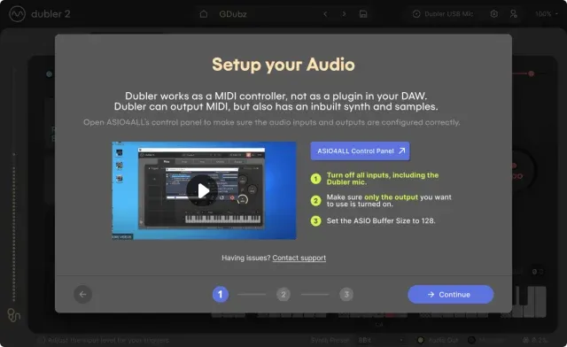 Dubler - Setup Your Audio