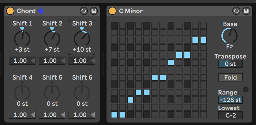 simple chord scale