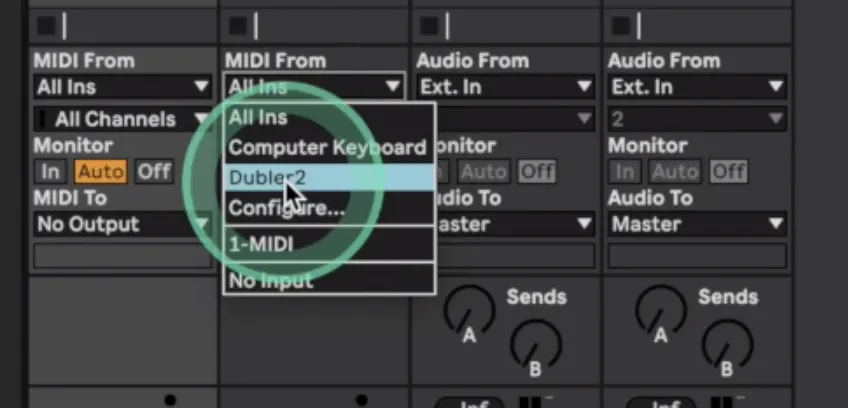 Ableton - MIDI Setup controller