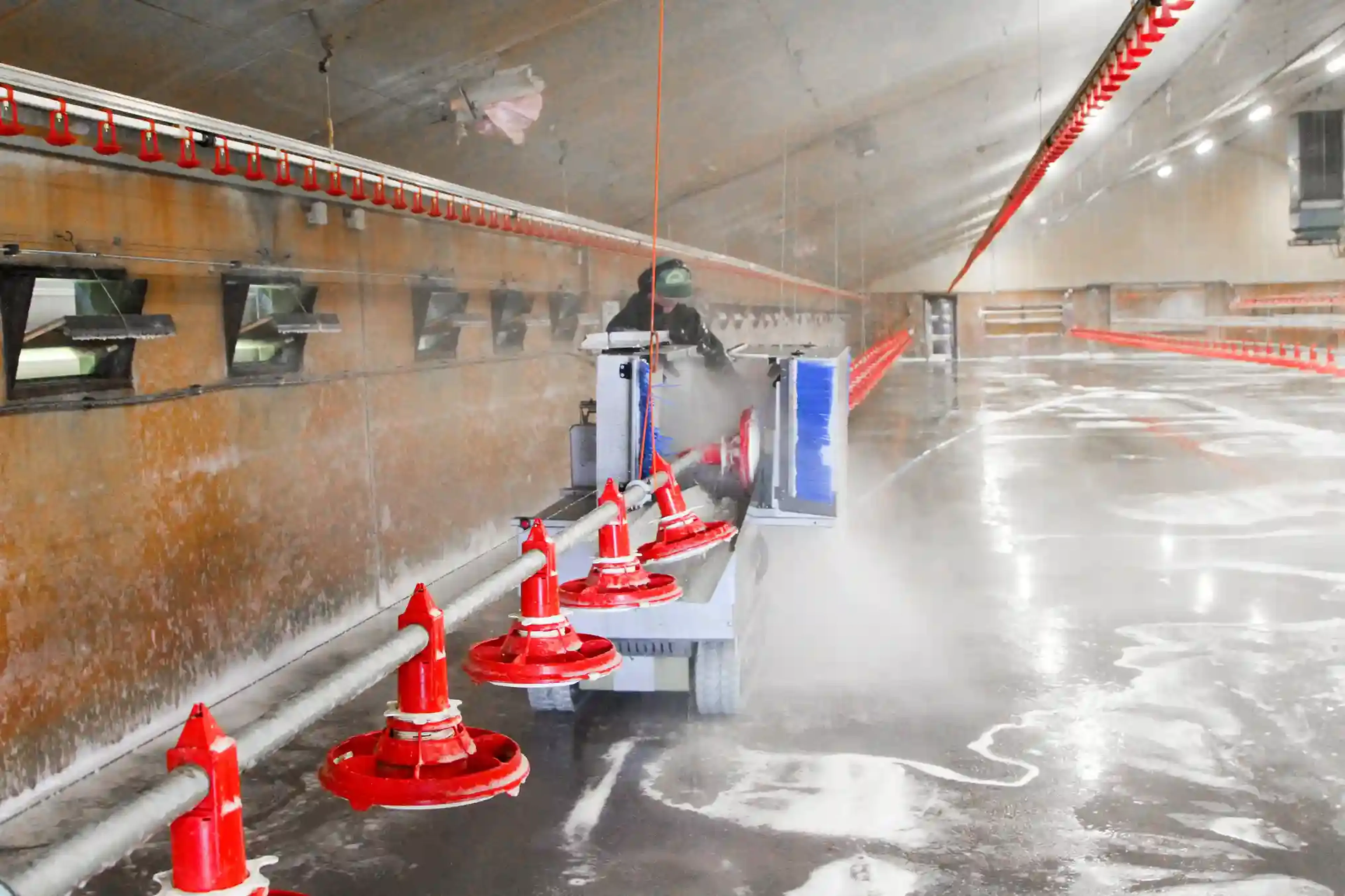 Avicleaner cleaning disinfecting poultry farm