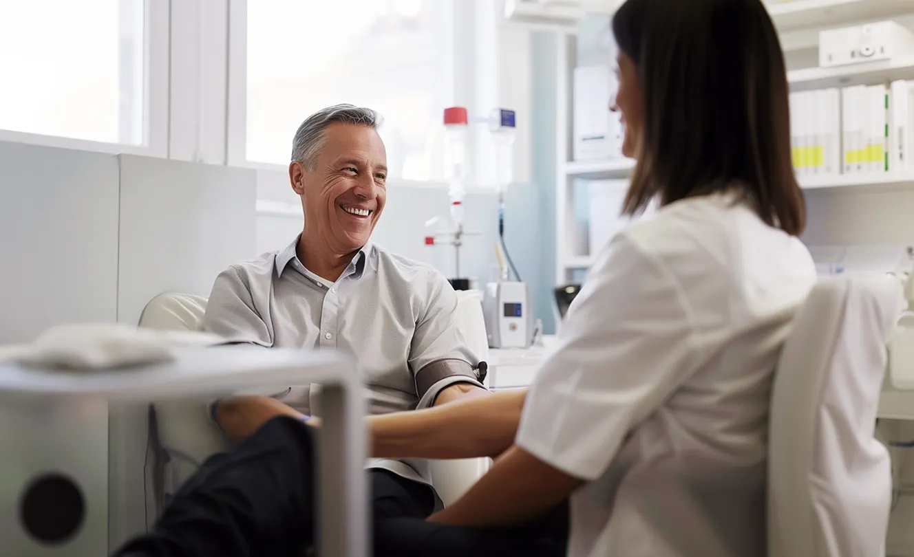 Formular ausfüllen, Rezept hochladen und entspannen.