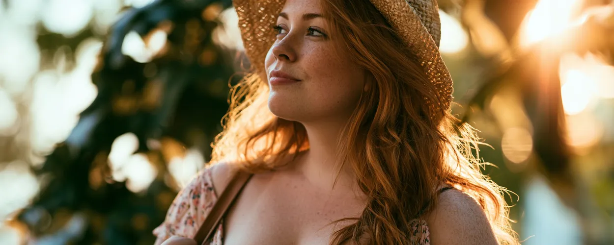 Kompressionsstruempfe bei Hitze, Frau im Sommer