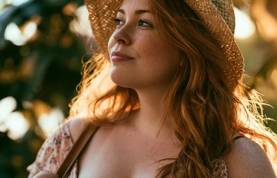 Kompressionsstruempfe bei Hitze, Frau im Sommer