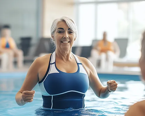 Polyneuropathie, Frauen machen Aquagymnastik, Bewegung lindert Beschwerden