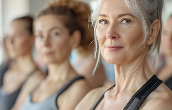 Beckenbodentraining bei Inkontinenz, eine Frauengruppe will zusammen Übungen machen