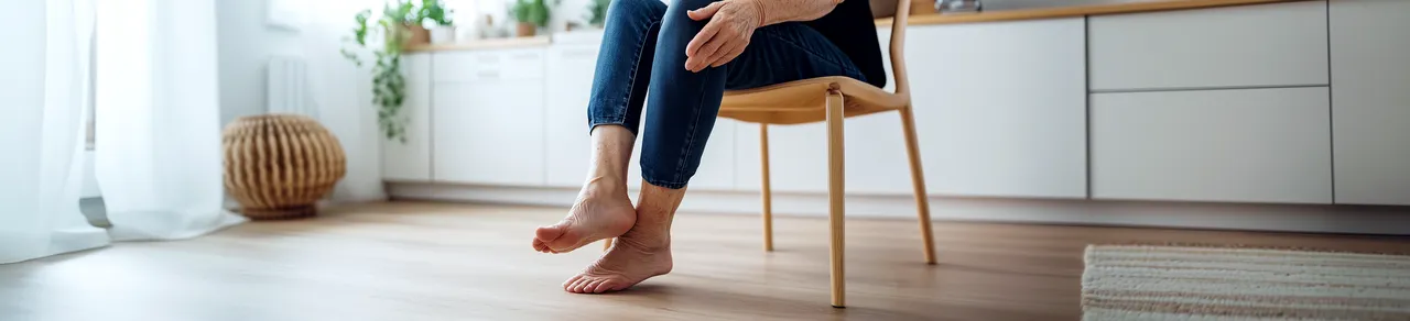 2024 25 Joviva Polyneuropathie Füsse 1 A Betroffene Person Halt Sich Den Fuss 2720x620 2x