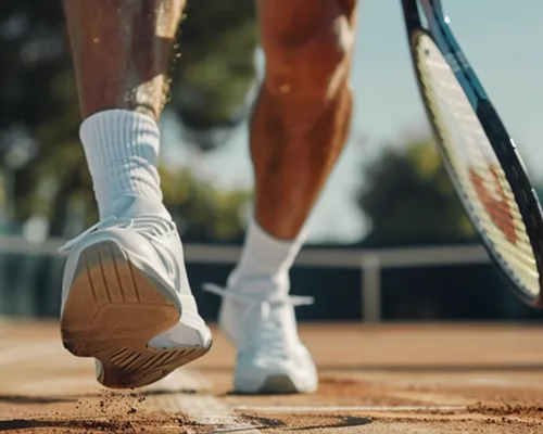 Meniskusriss, Mann spielt Tennis, Orthese hilft