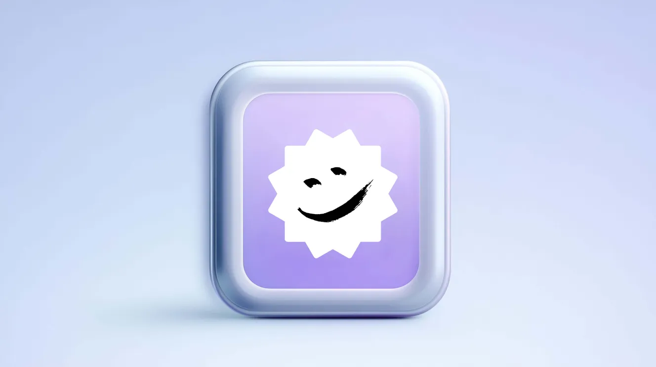 Profilfoto mit joviva-Stern, Button, Hintergrund blau-grau