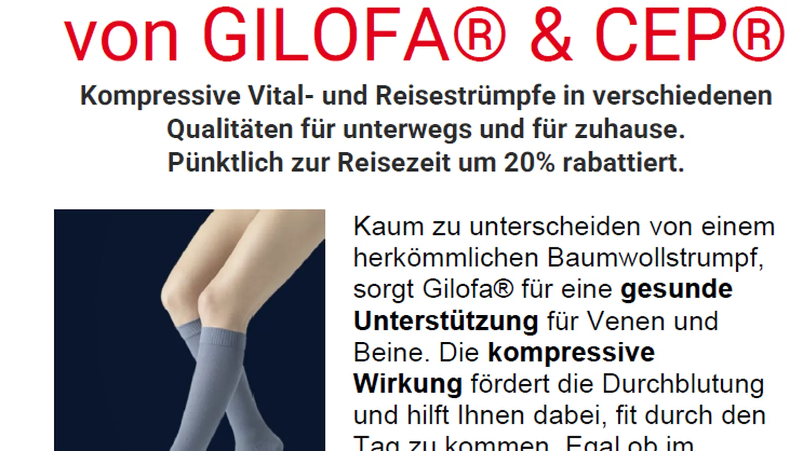 Produkt des Monats Juli_Reisestrümpfe von GILOFA® & CEP®