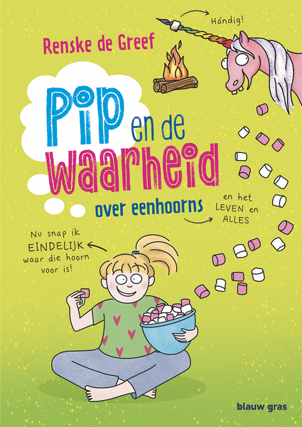 De cover van "Pip en de waarheid over eenhoorns"