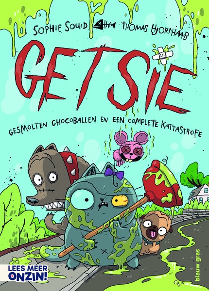 De cover van "Getsie 2: Gesmolten chocoballen en een complete kattastrofe"
