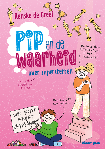 De cover van "Pip en de waarheid over supersterren"